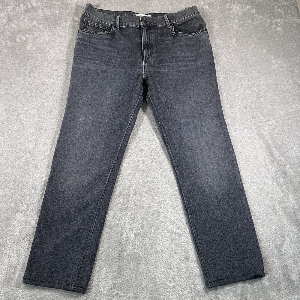 Lafayette 148 Jeans Mens 33 Gray‎ Straight Leg Denim Made in USA Classic Pants